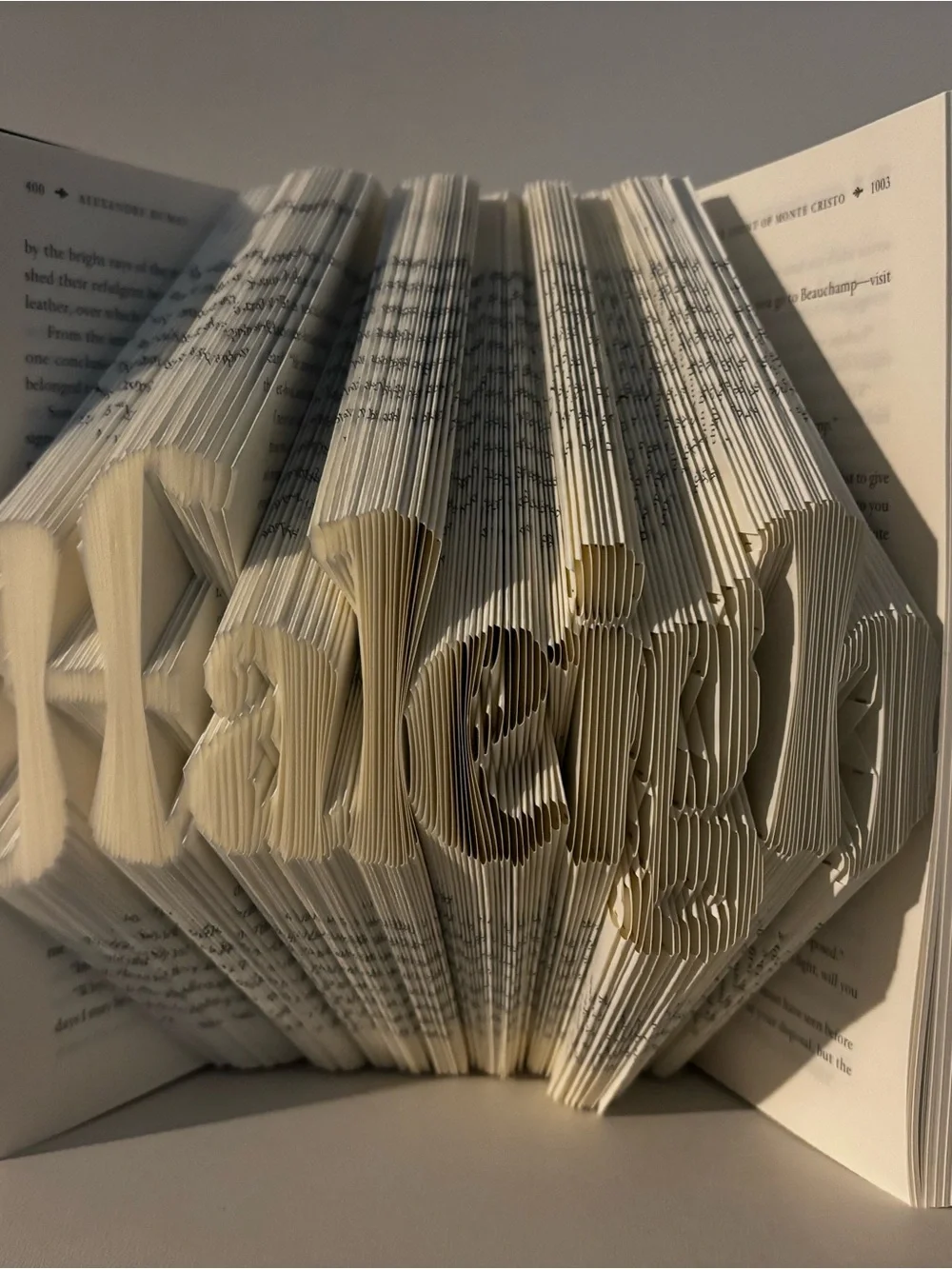 Custom Designed Hand-Folded Book Art - Anniversary - Birthday - Wedding Gifts